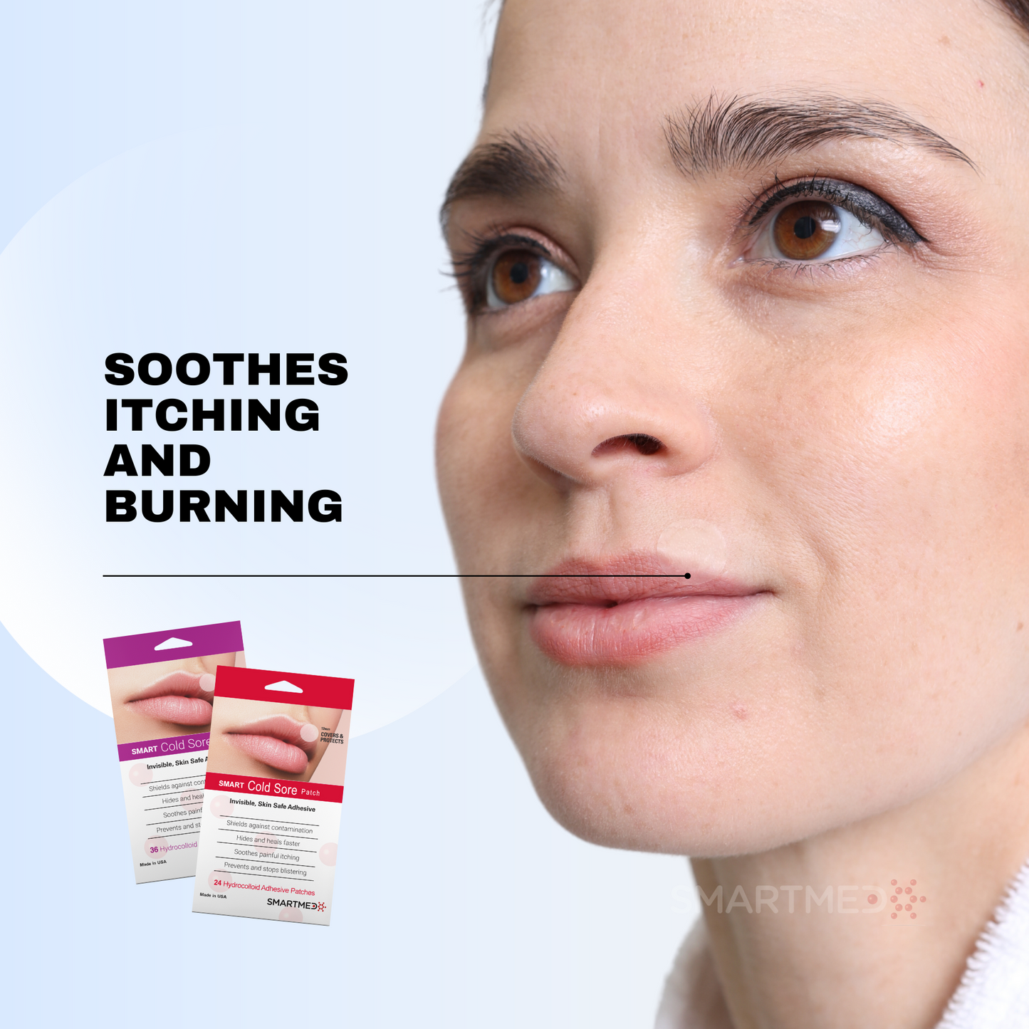 Smart Cold Sore Treatment Patch Ultra Thin