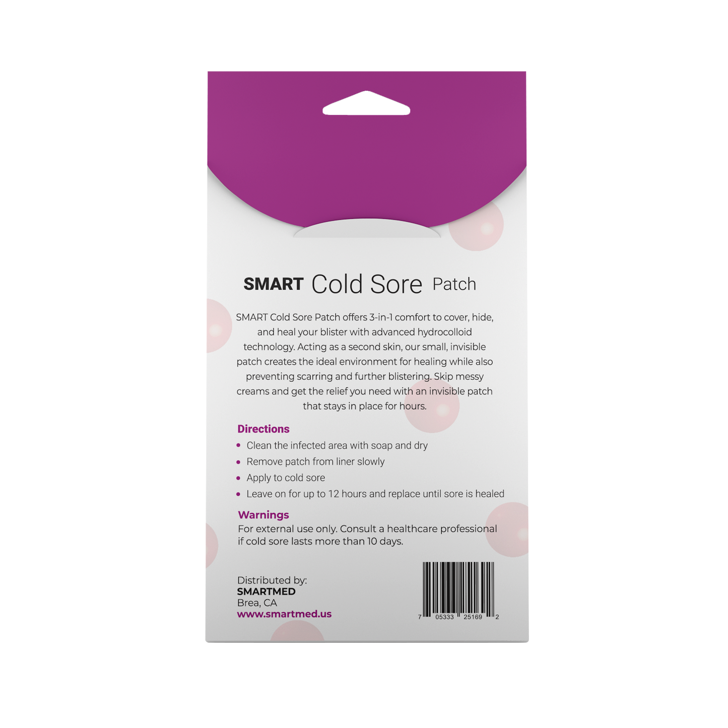 Smart Cold Sore Treatment Patch Ultra Thin